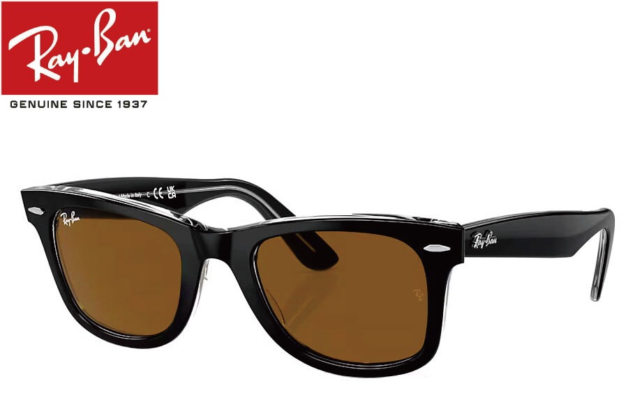 쥤Х WAYFARER RB2140F 129433 52mm Ʃ˥֥å/֥饦 եեå rayban ray-ban Ź