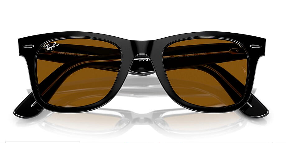 쥤Х WAYFARER RB2140F 129433 52mm Ʃ˥֥å/֥饦 եեå rayban ray-ban Ź