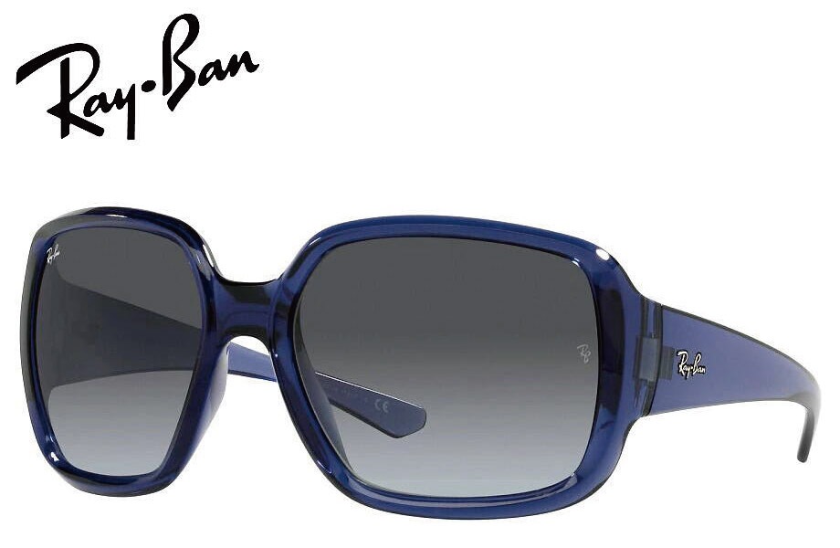 �쥤�Х� RayBan POWDERHORN RB4347 65318G 60mm �ȥ�󥹥ڥ����ȥ֥롼/�饤�ȥ��졼����ǥ�����ȥ��������졼������������Ź