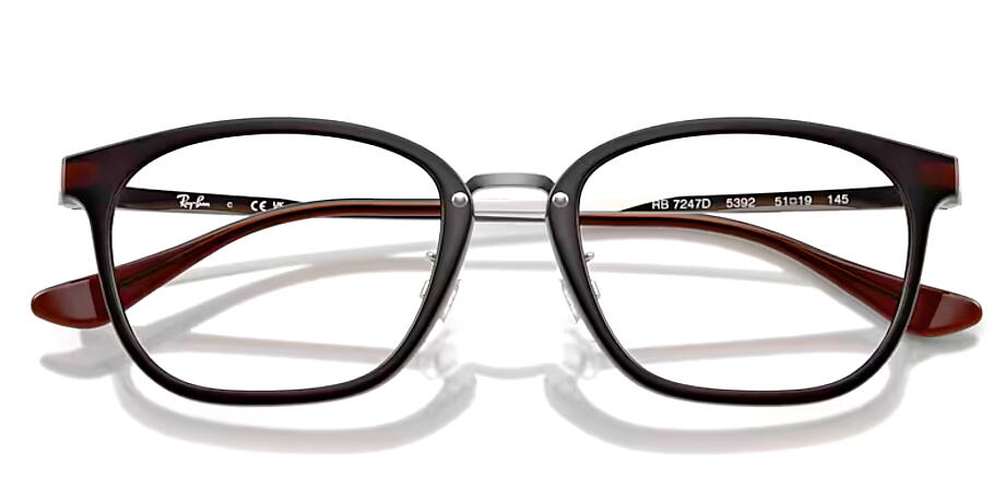 �쥤�Х� RayBan �ᥬ�ͥե졼�� RX7247D 5392 51mm RB7247D �������֥饦��/����᥿�롡������������Ź