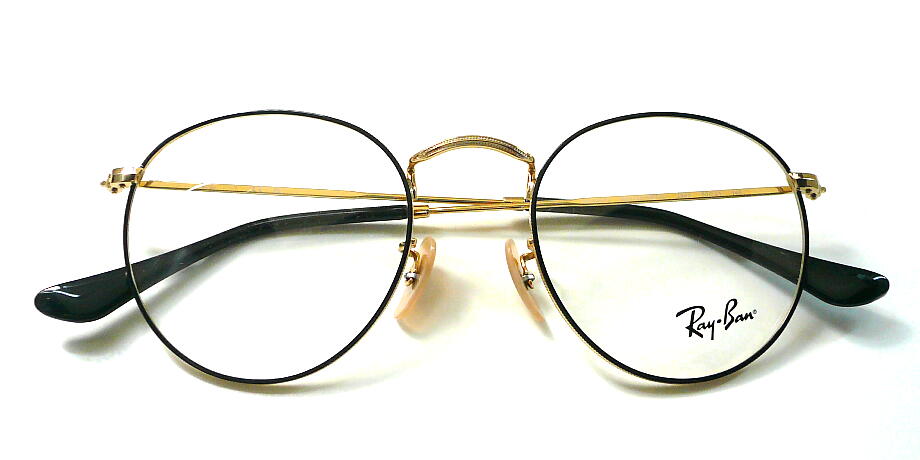 �쥤�Х� RayBan ROUND METAL �ᥬ�ͥե졼�� RX3447V 2991 50mm �֥�å����󥢥ꥹ�� ������������Ź