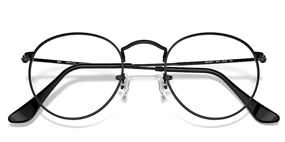 RayBan Zero ROUND METAL RX3447V 2503 50mm �ޥåȥ֥�å� ���� �٤ʤ� �饤�ȥ��顼��󥺥�ǥ� ��û��Ķ���ȯ����ǽ