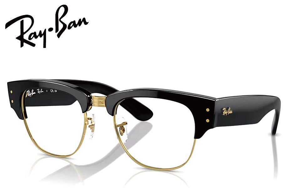 �쥤�Х� RayBan Mega clubmaster RX0316V 2000 50mm �ᥬ�ͥե졼�� RB0316V 2000 �֥�å����󥴡���� �ᥬ����֥ޥ�����