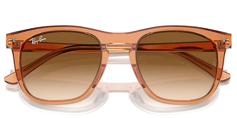 �쥤�Х� RayBan RB2210F 676451 53mm �ȥ�󥹥ڥ����ȥ֥饦��/���ꥢ����ǥ�����ȥ֥饦��