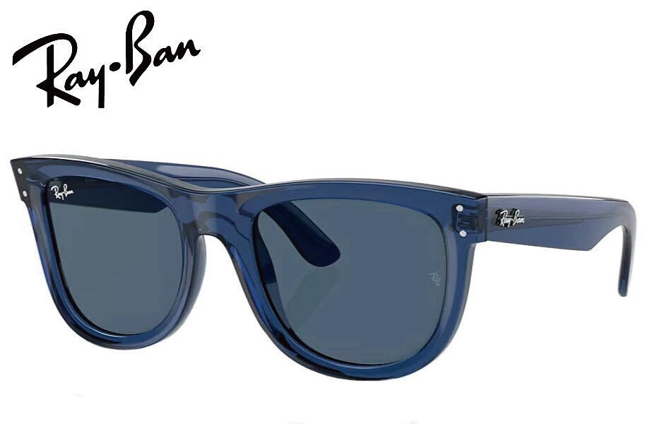 �쥤�Х� RayBan WAYFARER REVERSE ��˥С�����ե��å� RBR0502S 67083A 53mm �ݥ�å���Ʃ���ͥ��ӡ��֥롼/�֥롼 ������������Ź