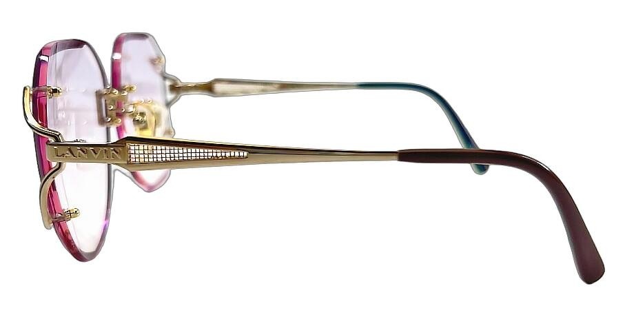 ������ơ��� �ؿ� �ե��ʤ����󥰥饹 LANVIN PARIS ���Х� 30-692-2A 60mm �ե����å� ������ Ÿ����ʬ�� �ѡ��ץ륰��ǡ������