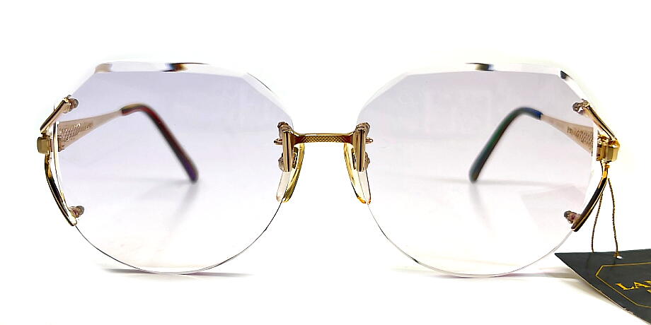 ������ơ��� �ؿ� �ե��ʤ����󥰥饹 LANVIN PARIS ���Х� 30-692-2B 60mm �ե����å� ������ Ÿ����ʬ�� �ѡ��ץ륰��ǡ������