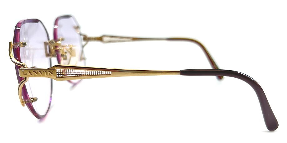 ������ơ��� �ؿ� �ե��ʤ����󥰥饹 LANVIN PARIS ���Х� 30-692-2B 60mm �ե����å� ������ Ÿ����ʬ�� �ѡ��ץ륰��ǡ������