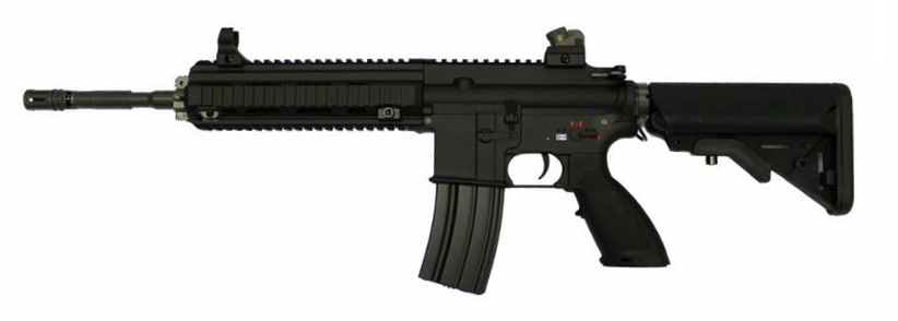 新品未使用、難ありHOGUEタイプBK HK416 スタンダード電動ガン We-Tech
