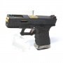 We-Tech Glock19 T1 ガスブローバック BK/GD/BK※ハーフメタル|ハンドガン|WE-Tech
