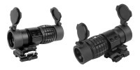 【限定！値下げ品】UFC QD Flip to Side マウント付 3倍ブースター BK|ダットサイト（ＲＤ）|ＵＦＣ