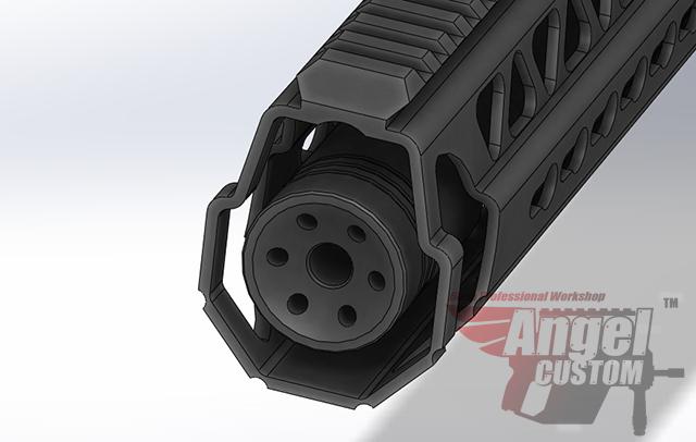 Angel Custom G36 BO15インチ KEYMOD ハンドガード