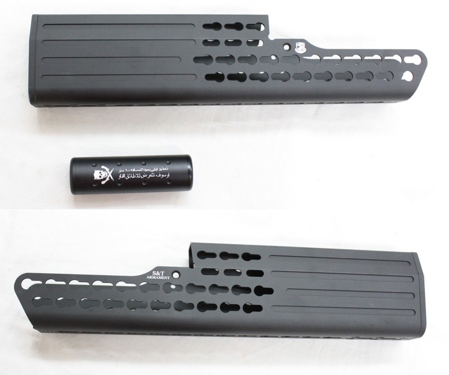 Ｔ&Ｓさま専用•*¨*•.¸♬︎ S&T TAVOR KeymodSuppressorBK 110mmサプセット