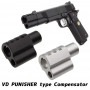 【限定！値下げ品】UFC VD PUNISHERタイプ コンペンセイター(マルイ 1911用)(各カラーあり)|ハンドガン系パーツ（HP,AS）|ＵＦＣ