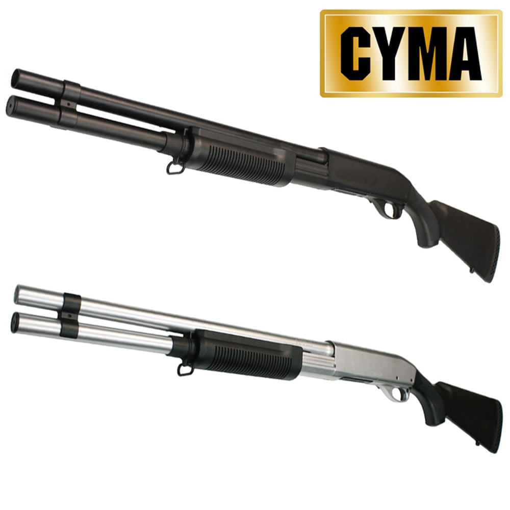 CM350LM M870 ロング 固定ストック フルメタルショットガン（BK/SV