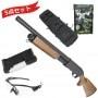 【さらに値引き!】【フォースターBOX】S&T M870 ミディアム リアルウッド エアーショットガン【スペシャル5点セット】 【180日間安心保証つき】