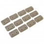 【ゆうパケット対象（全国330円）】UFC M-STYLE T2 KEYMOD レールカバー 12Pcs TAN|レールプレート（ＲＰ）|ＵＦＣ