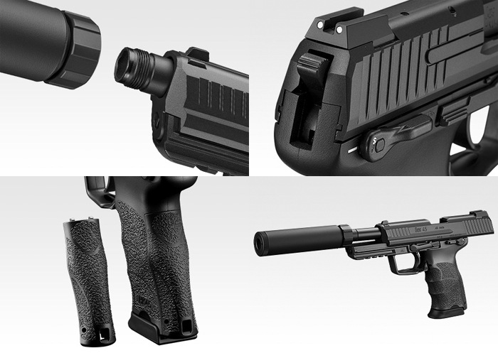 カスタム済み　HK45 タクティカル サイレンサー付き 最終値下げ 楽天市場】【送料無料!】 東京マルイ ガスガン HK45