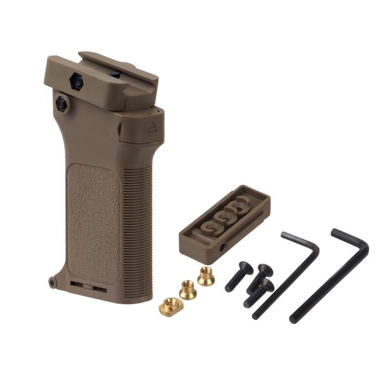 UFC-GRIP-57DE マルチロック フォアグリップ(20mm/MLOK/KEYMOD)DE