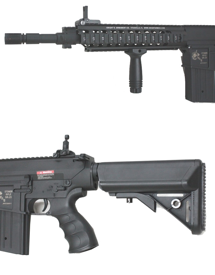 S&T/AVENGER KAC SR-25K スポーツライン G2電動ガン BK（電子トリガー