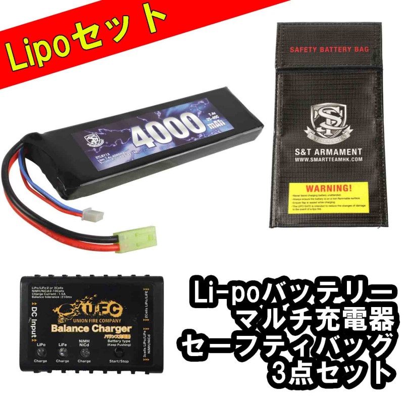 �ڰ¿�3���ѥå���S&T Lipo 7.4v 4000mAh �顼���Хåƥ꡼(13.5*43*148)(STLBY13)