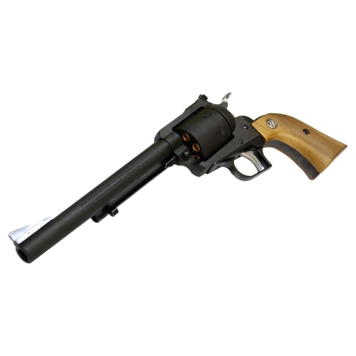 マルシン スーパーブラックホーク/6mm/X/MBK/7.5インチ/木製グリップ