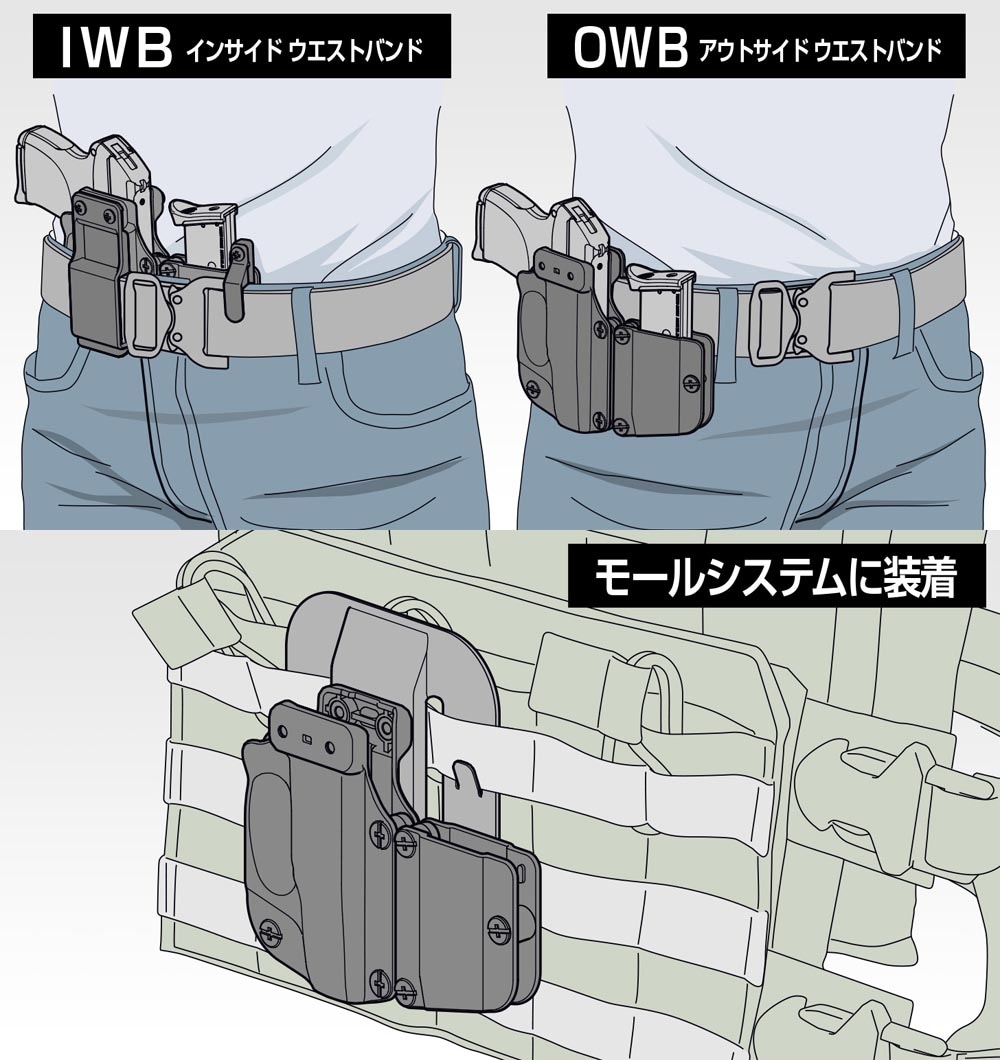 東京マルイ 固定スライドガスガン LCP用 ホルスター No.70