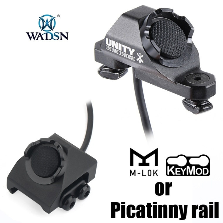 �ڤ椦�ѥ��å��оݡ�����330�ߡˡ�WADSN Modlite��UNITY Hot Button������ 20mm�졼��/Keymod/M-LOK�� BK�ʳƥ����פ����