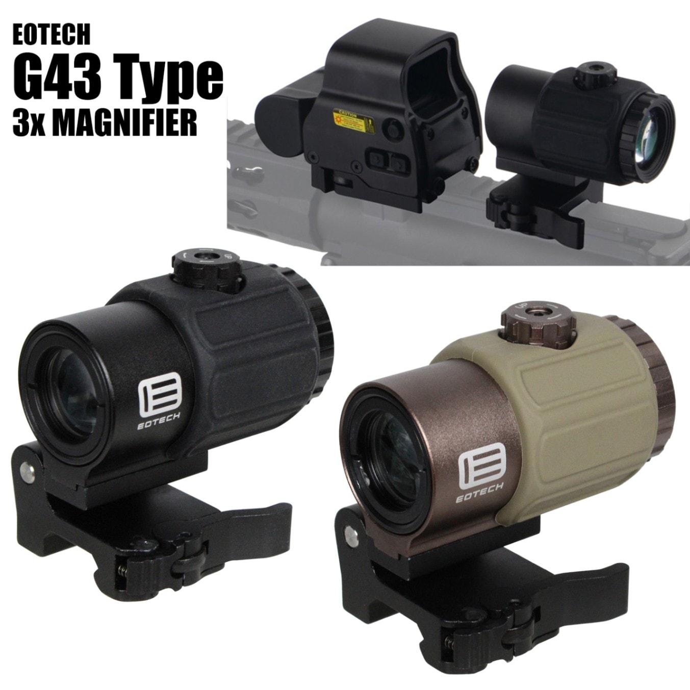 最新！EOTECH G43タイプ マグニファイヤ FDE 最新！EOTECH G43タイプ