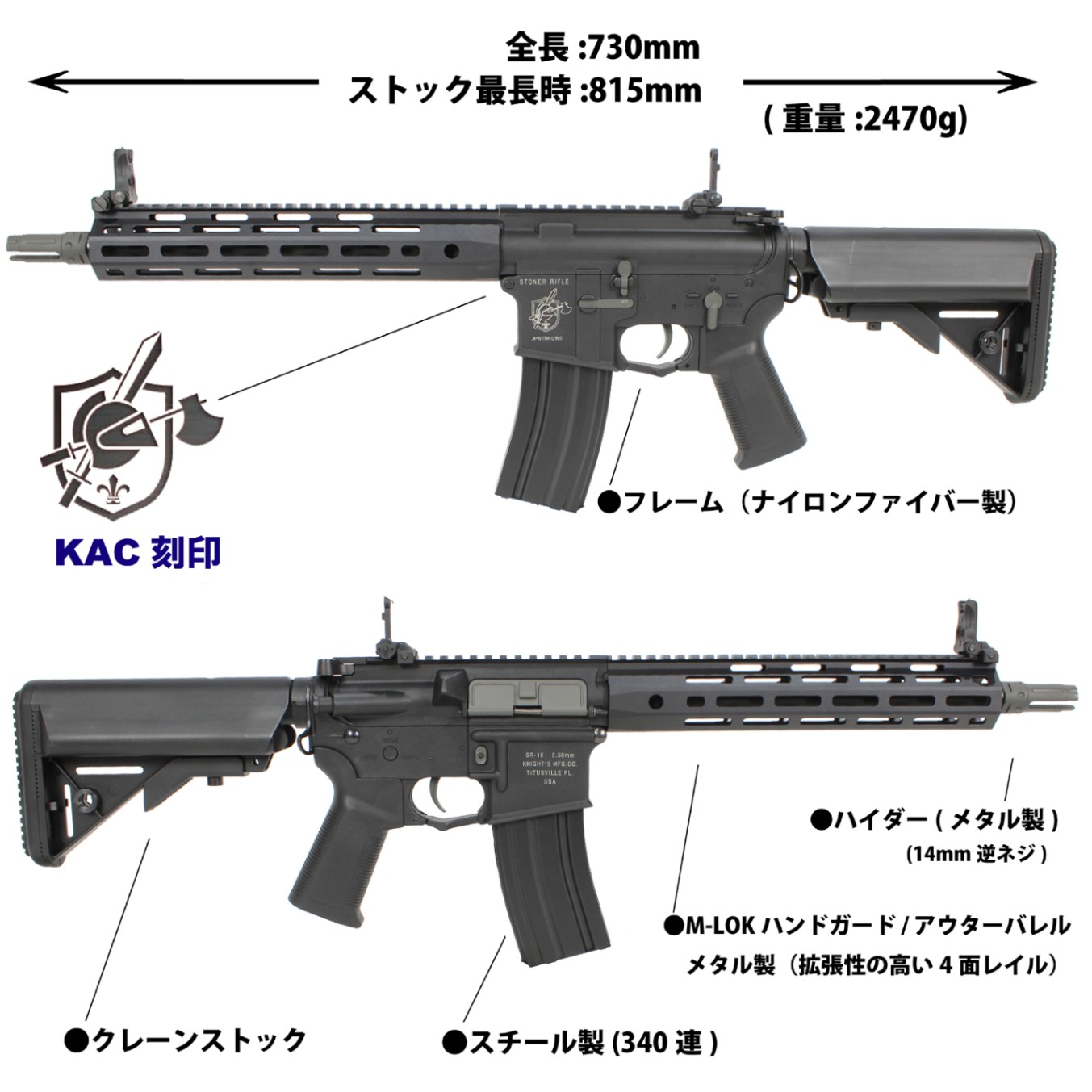 M4 G3電動ガン KAC URX4 M-LOK 9.5\" 限定特価】S&T M4 URX4 M-LOK 9.5” チャレンジャーライン G3電動
