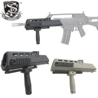 【限定特価！50％OFF】S&T G36K用 ミリタリー ハンドガード BK|ＲＡＳ/フロントキット（ＲＡＳ）|ＵＦＣ
