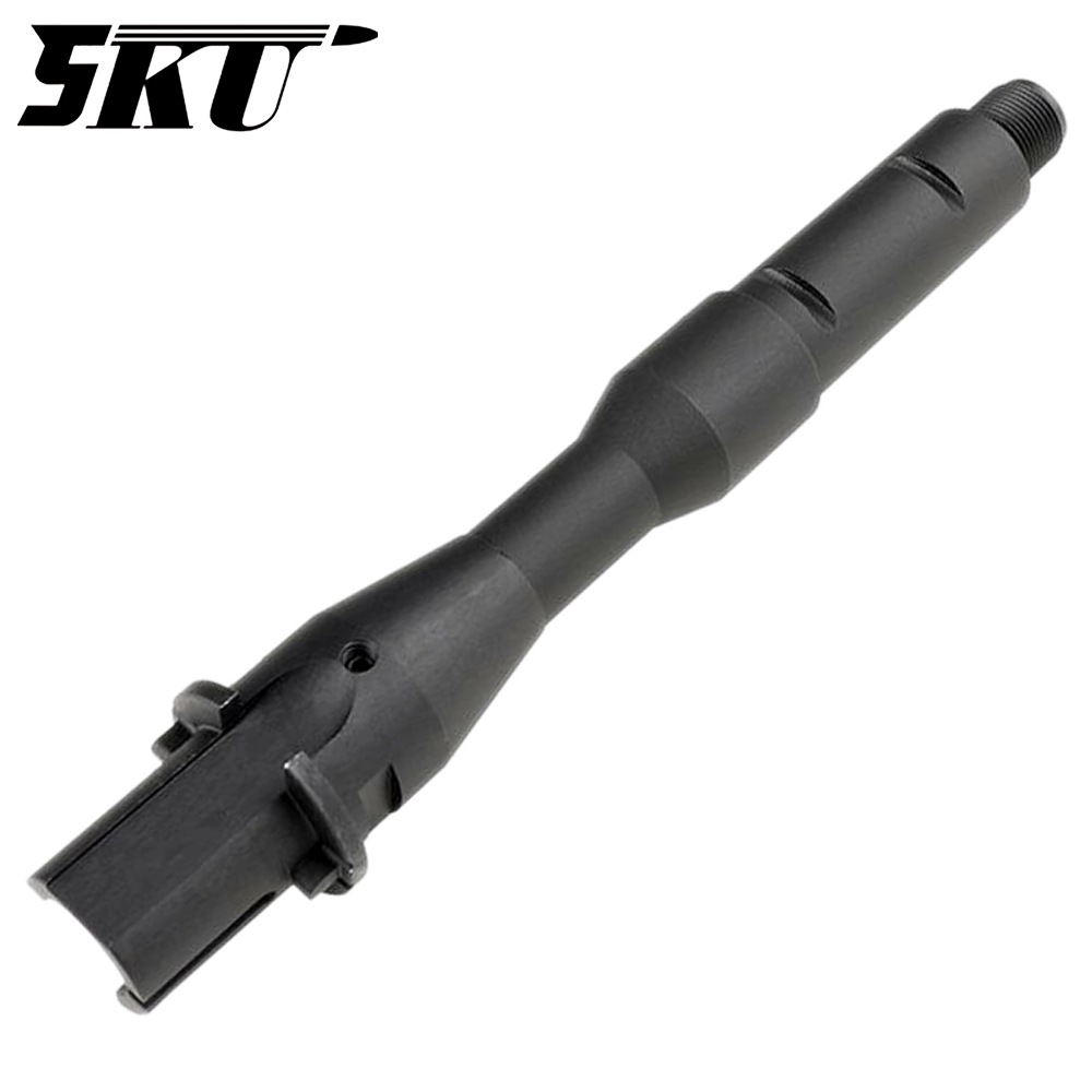 5KU 電動M4用 アルミアウターバレル 7インチ Black (14mm 逆ネジ)
