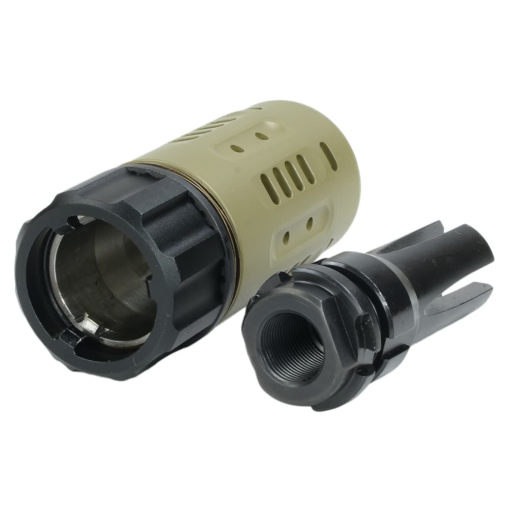 5KU DeadAir Pyroタイプ マズルブレーキ TAN