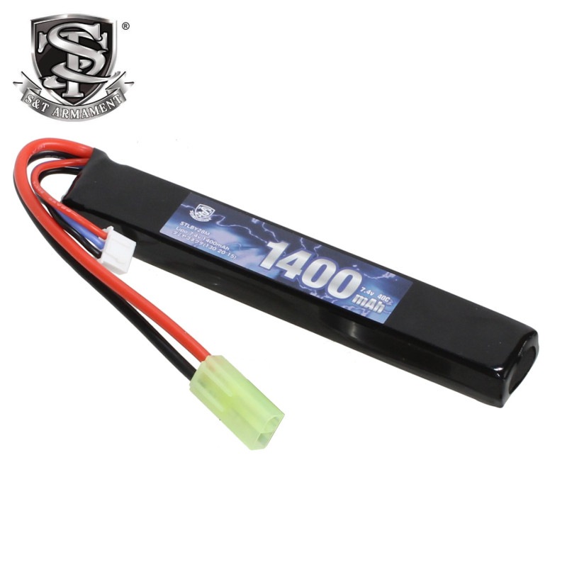 S&T 7.4v Lipo 1400mAh 40C ƥåХåƥ꡼ ߥ˥ͥ (123*19*10)