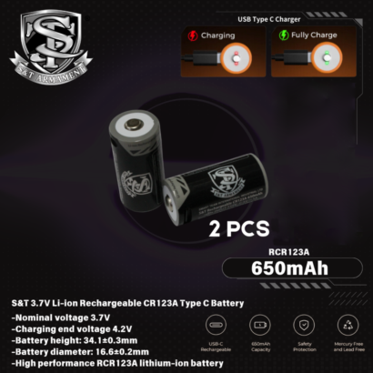 S&T Type-C���� ������।�������� 650mAh 2�ܥ��å�