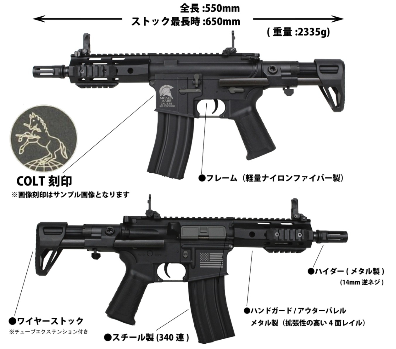 【M4特集！特価45%OFF！】S&T M4 URX4 M-LOK PDW-S チャレンジャーライン G3電動ガンBK (COLT刻印)（電子 ...