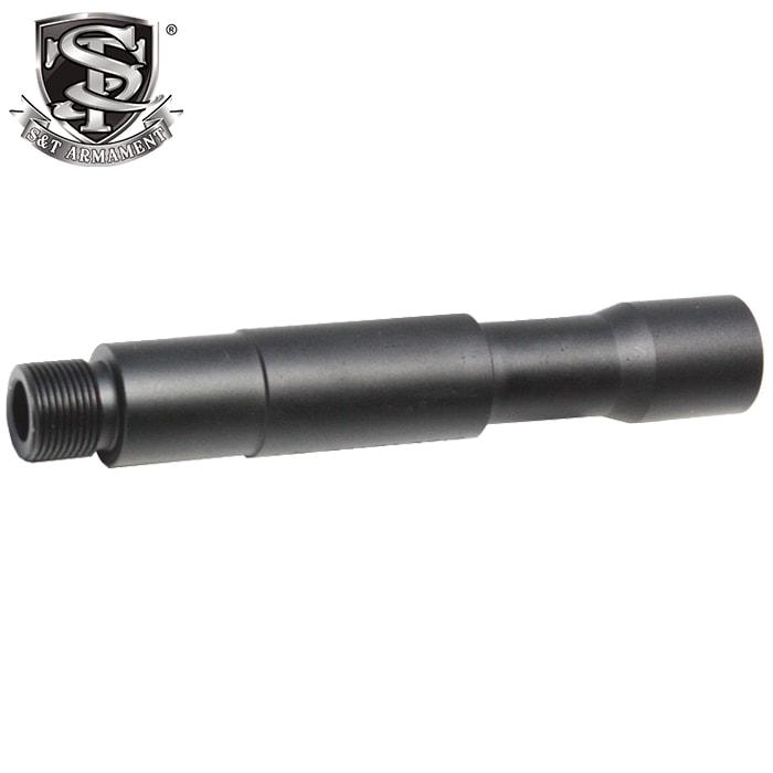 �ڸ��ꡪ50��OFF�ۡڤ椦�ѥ��å��оݡ�����330�ߡˡ�S&T �������ƥ󥷥�� ���������Х�� M4 4"(14mm+>14mm+)BK