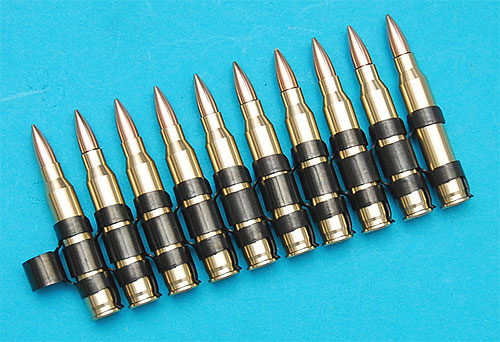 GP825 M249 5.56 ダミーカートリッジベルト (10連) (アルミ)