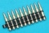 【ゆうパケット対象（全国330円）】GP825　M249 5.56 ダミーカートリッジベルト (10連) (アルミ)|パーツ（電動用）|G&P