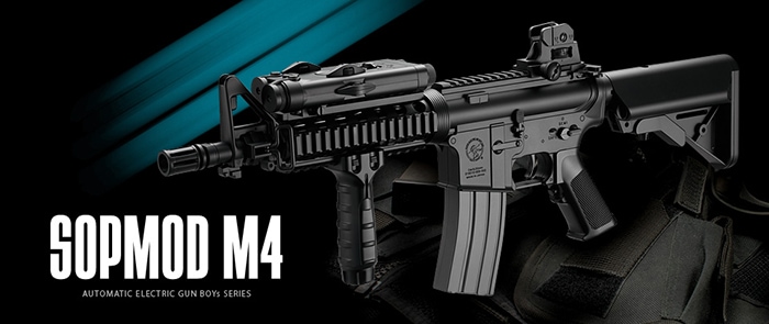 美品　マルイ カスタム品　SOPMOD M4 電動ガン　ボーイズ　リスバージョン 東京マルイ カスタム品 SOPMOD M4 電動ガン ボーイズ リス