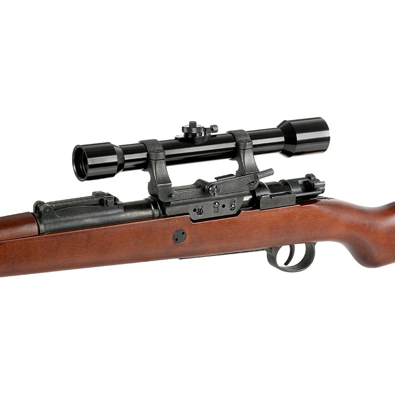 S&T Kar98k エアーコッキングライフル リアルウッド【スコープセット】