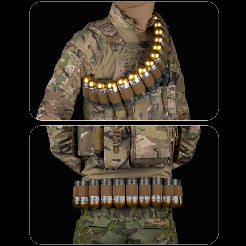 WOSPORT 40mmグレネード/ショットシェル バンダリア BK