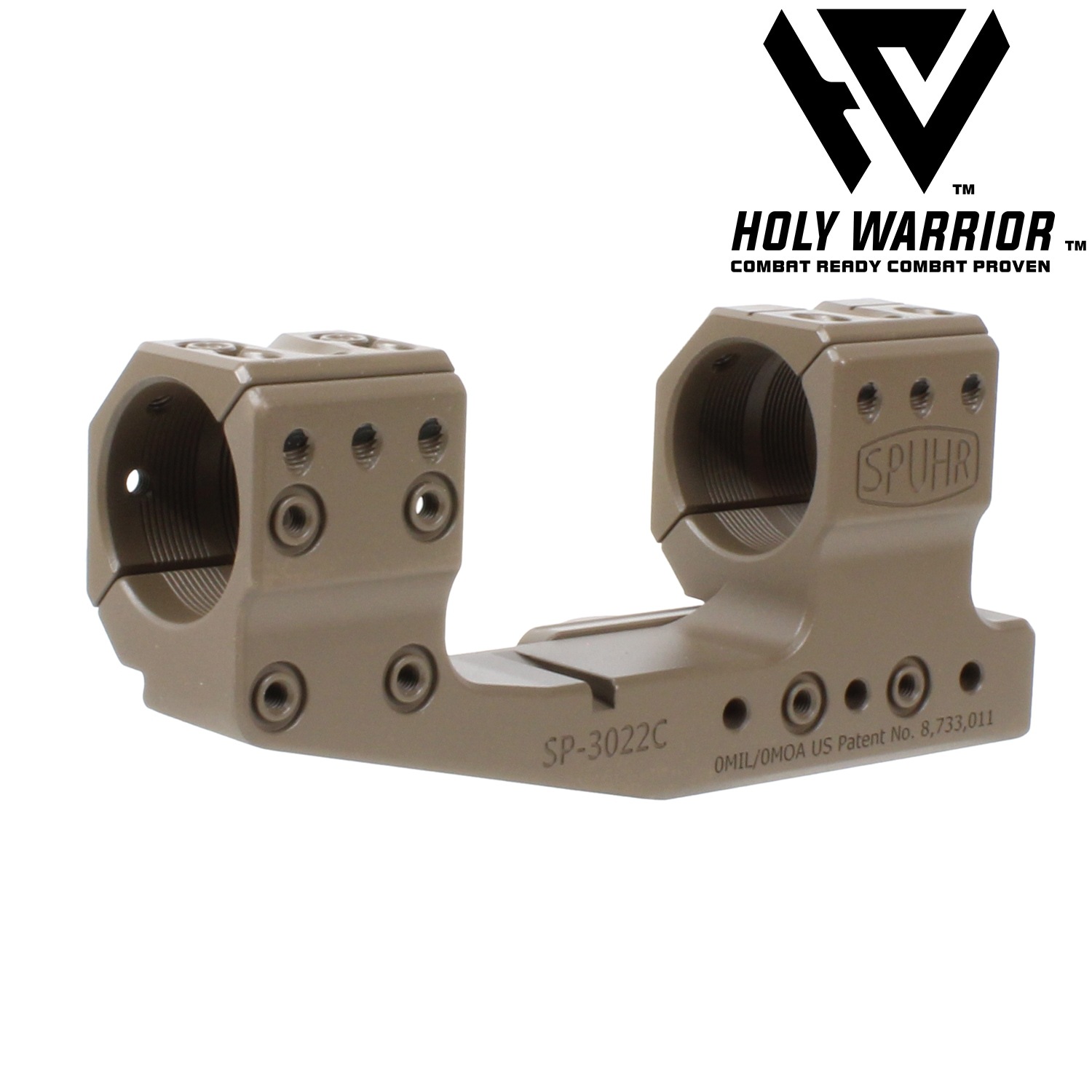 スコープマウントリング Holy Warrior SPUHRタイプ 30mmスコープマウントリング 1.53inch DE