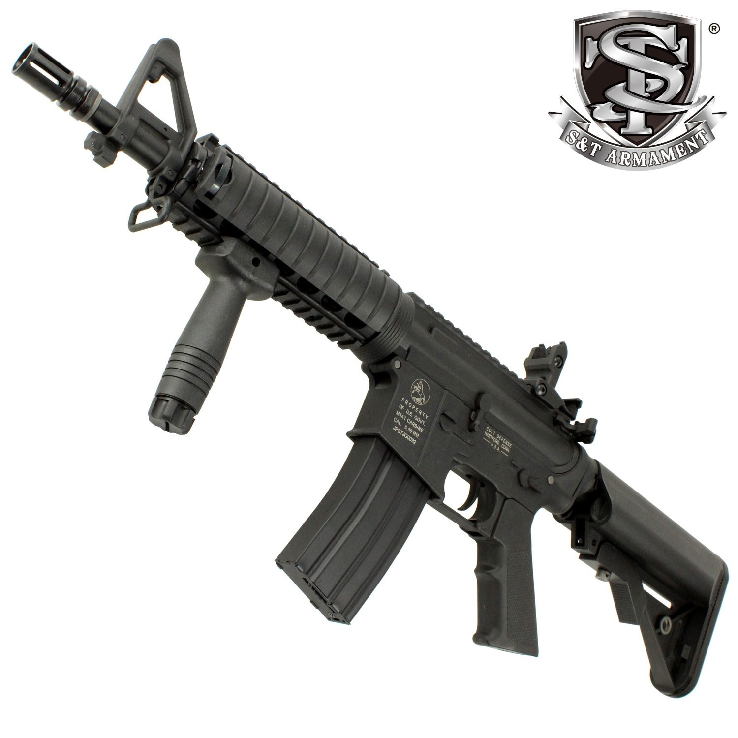 ��M4�ý����ò�40��OFF��S&T CQB-R ���ݡ��ĥ饤�� ��ư���� BK(COLT���)��180���ְ¿��ݾڤĤ���