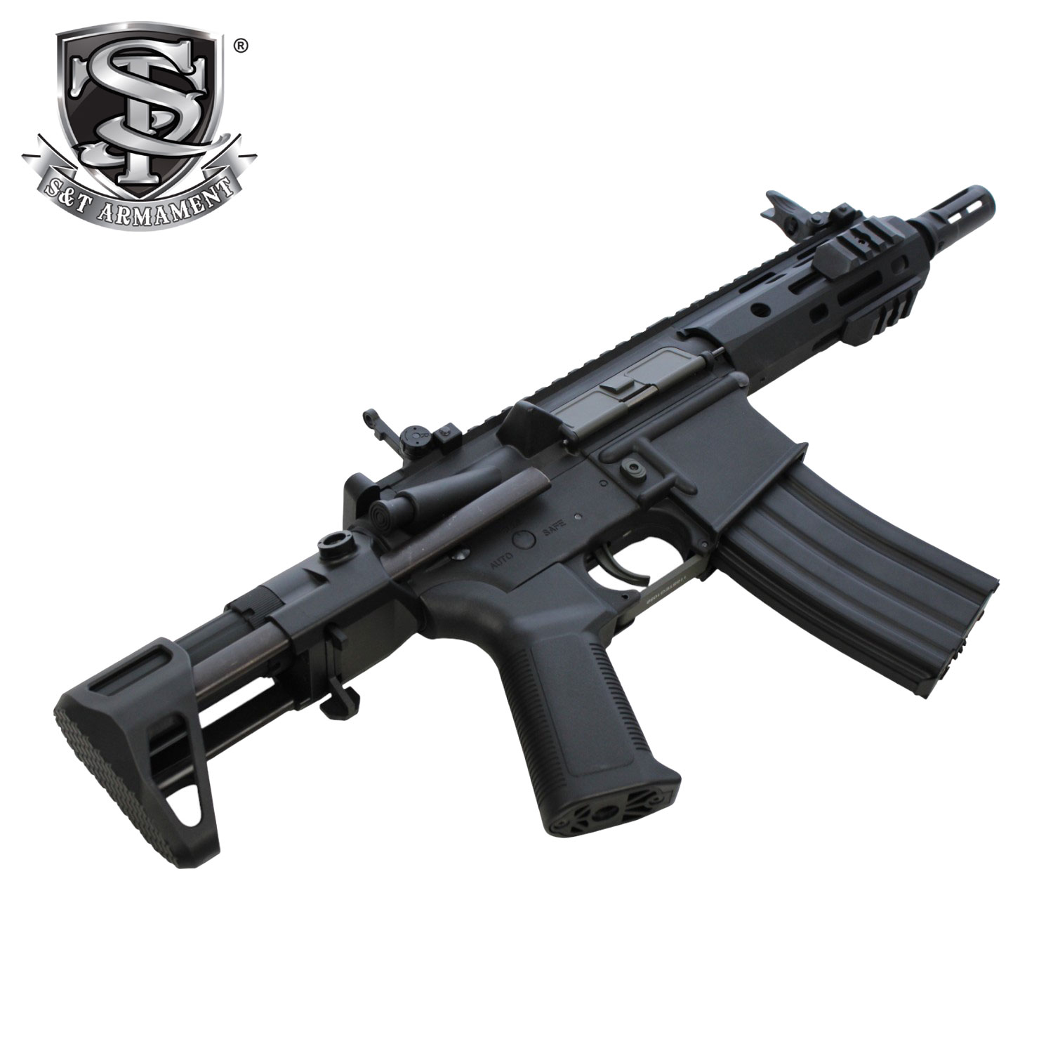 S&T M4 URX4 M-LOK PDW-S �����󥸥㡼�饤�� G3��ư����BK(COLT���)���Żҥȥꥬ�������ƥ���ܡˡ�180���ְ¿��ݾڤĤ���