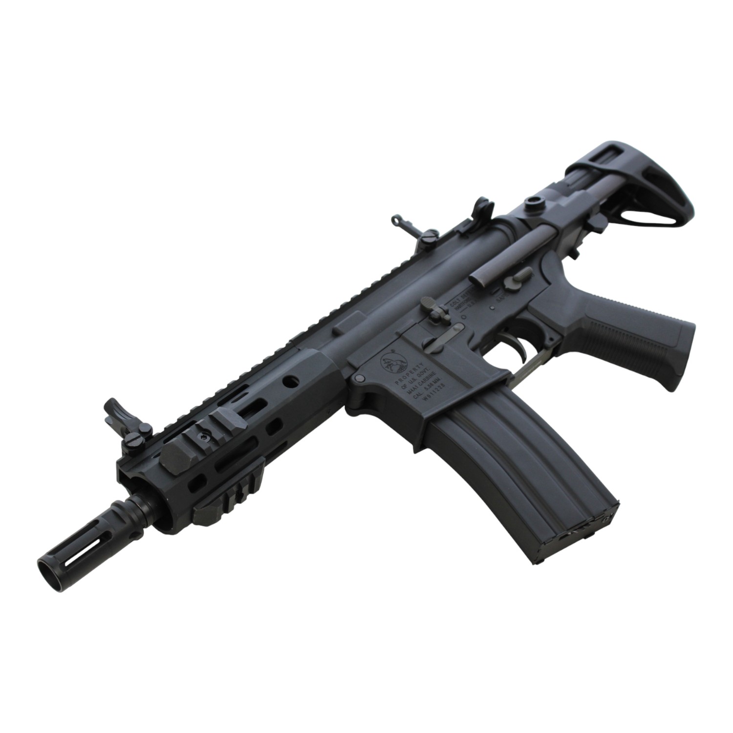 S&T M4 URX4 M-LOK PDW-S �����󥸥㡼�饤�� G3��ư����BK(COLT���)���Żҥȥꥬ�������ƥ���ܡˡ�180���ְ¿��ݾڤĤ���