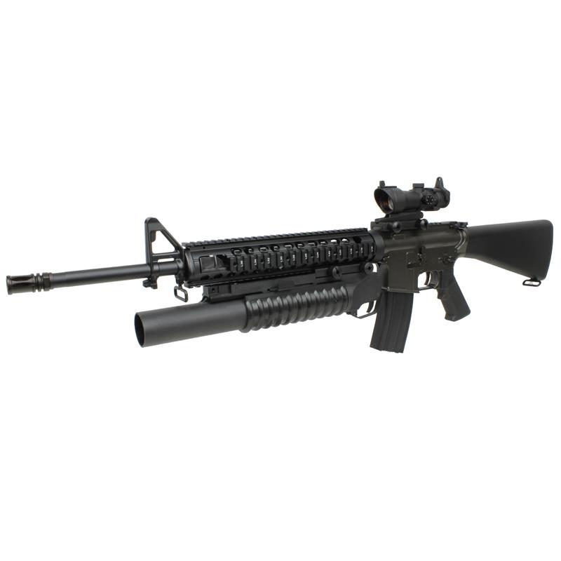 CYMA M16A4 M5RAS フルメタル電動ガン with M203 メタルグレネード