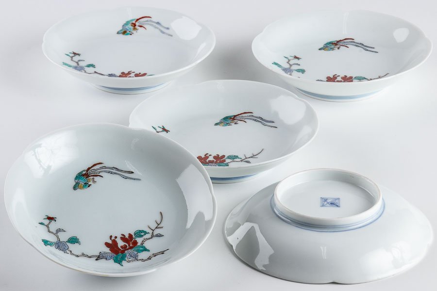 江戸時代　柿右衛門　渦福　金襴手　なます皿2枚 江戸時代 柿右衛門 渦福 金襴手 なます皿2枚 柿右