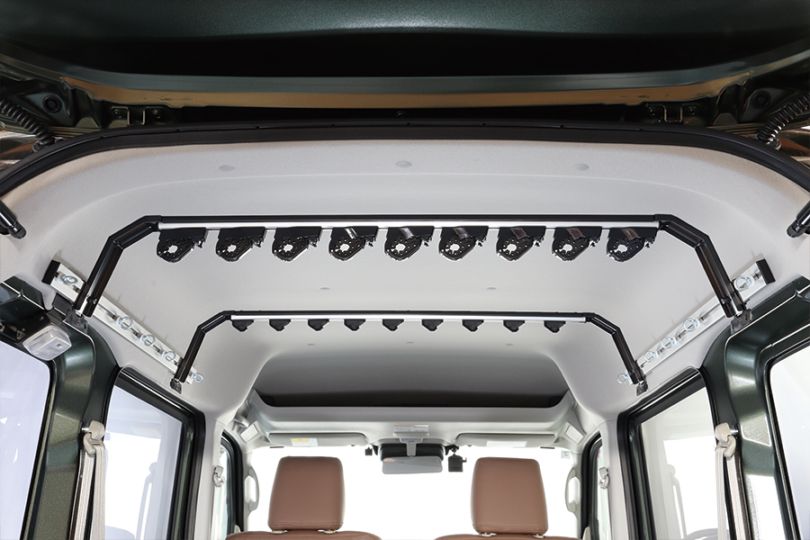 DA17系 エブリイ ワゴン/バン専用　アルミスライドバー専用ロッドホルダー