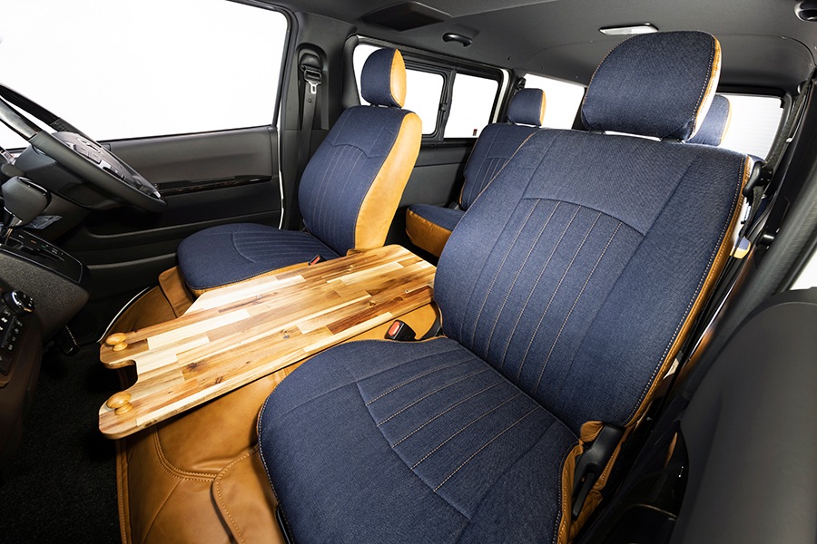 ハイエース200系 <br>デニムシートカバー(ヴァンツアラー）